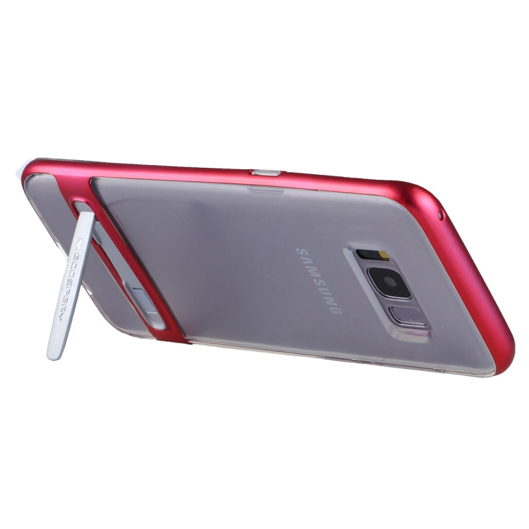 GOOSPERY for Galaxy S8 Detachable Electroplating Bumper Frame + TPU Shockproof Protective Back Cover Case with Holder