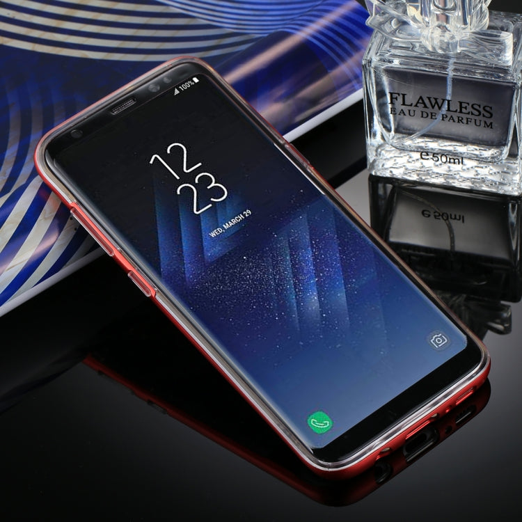 GOOSPERY for Galaxy S8 Detachable Electroplating Bumper Frame + TPU Shockproof Protective Back Cover Case with Holder