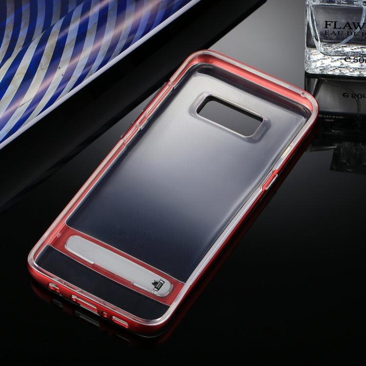 GOOSPERY for Galaxy S8 Detachable Electroplating Bumper Frame + TPU Shockproof Protective Back Cover Case with Holder
