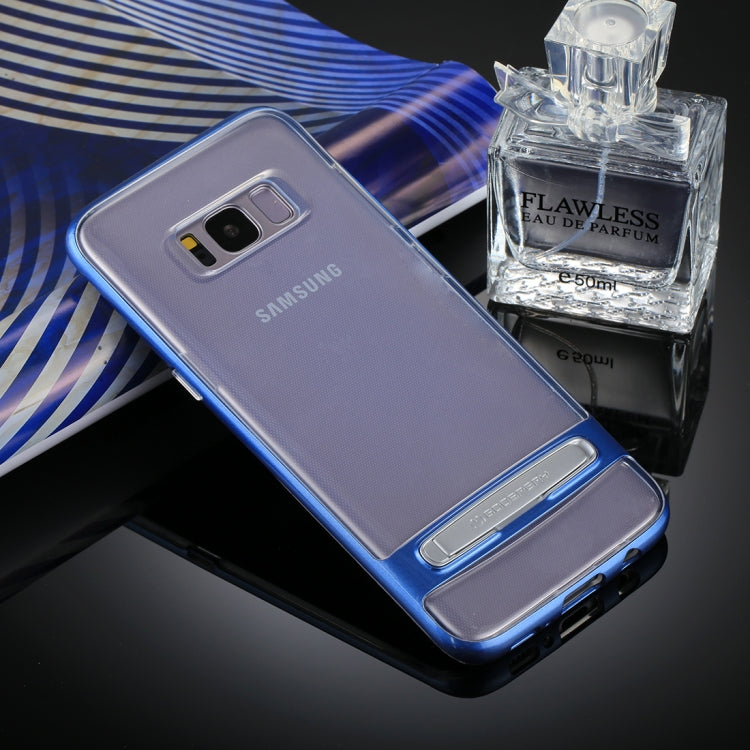GOOSPERY for Galaxy S8 Detachable Electroplating Bumper Frame + TPU Shockproof Protective Back Cover Case with Holder
