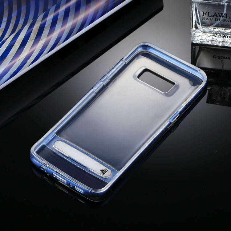 GOOSPERY for Galaxy S8 Detachable Electroplating Bumper Frame + TPU Shockproof Protective Back Cover Case with Holder