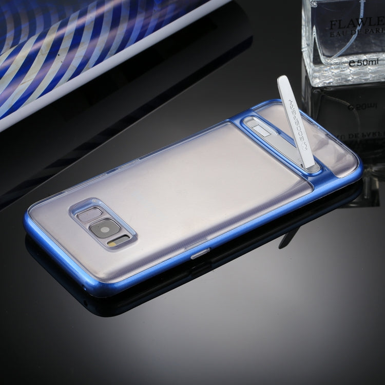 GOOSPERY for Galaxy S8 Detachable Electroplating Bumper Frame + TPU Shockproof Protective Back Cover Case with Holder