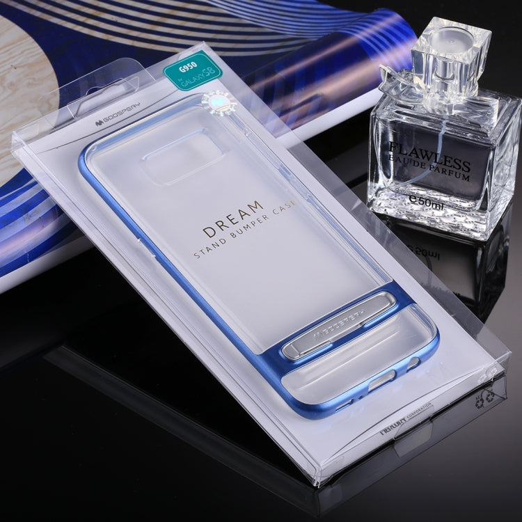 GOOSPERY for Galaxy S8 Detachable Electroplating Bumper Frame + TPU Shockproof Protective Back Cover Case with Holder