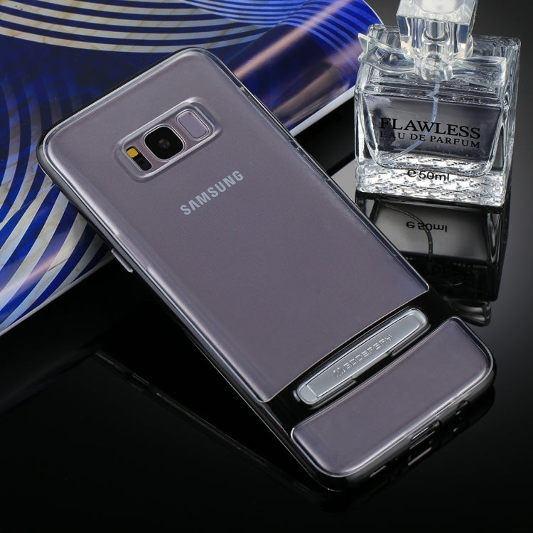 GOOSPERY for Galaxy S8 + Detachable Electroplating Bumper Frame + TPU Shockproof Protective Back Cover Case with Holder