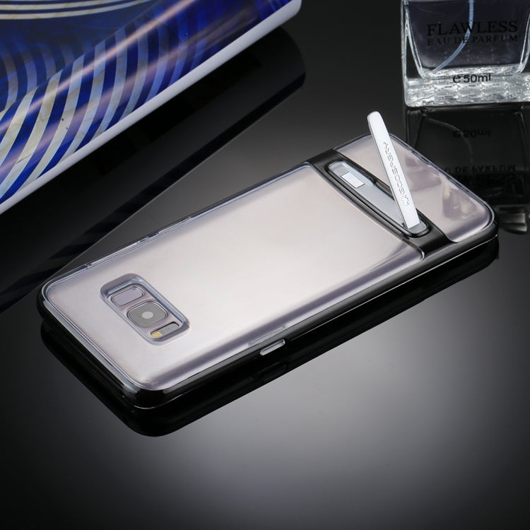 GOOSPERY for Galaxy S8 + Detachable Electroplating Bumper Frame + TPU Shockproof Protective Back Cover Case with Holder