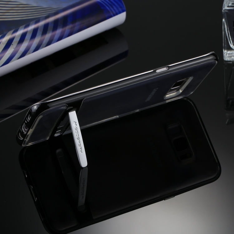GOOSPERY for Galaxy S8 + Detachable Electroplating Bumper Frame + TPU Shockproof Protective Back Cover Case with Holder