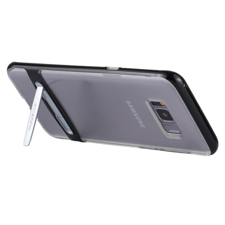 GOOSPERY for Galaxy S8 + Detachable Electroplating Bumper Frame + TPU Shockproof Protective Back Cover Case with Holder