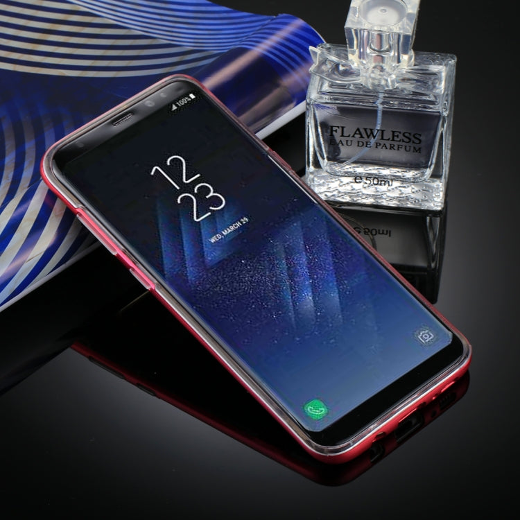 GOOSPERY for Galaxy S8 + Detachable Electroplating Bumper Frame + TPU Shockproof Protective Back Cover Case with Holder