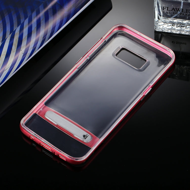 GOOSPERY for Galaxy S8 + Detachable Electroplating Bumper Frame + TPU Shockproof Protective Back Cover Case with Holder