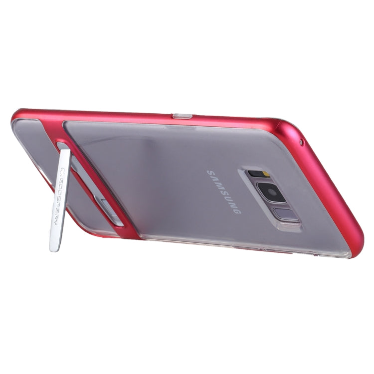 GOOSPERY for Galaxy S8 + Detachable Electroplating Bumper Frame + TPU Shockproof Protective Back Cover Case with Holder