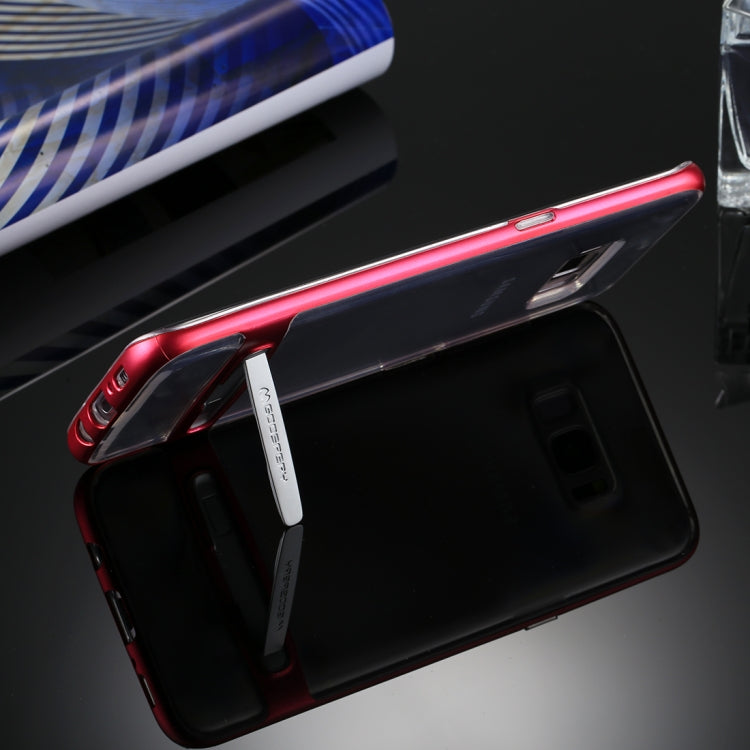 GOOSPERY for Galaxy S8 + Detachable Electroplating Bumper Frame + TPU Shockproof Protective Back Cover Case with Holder