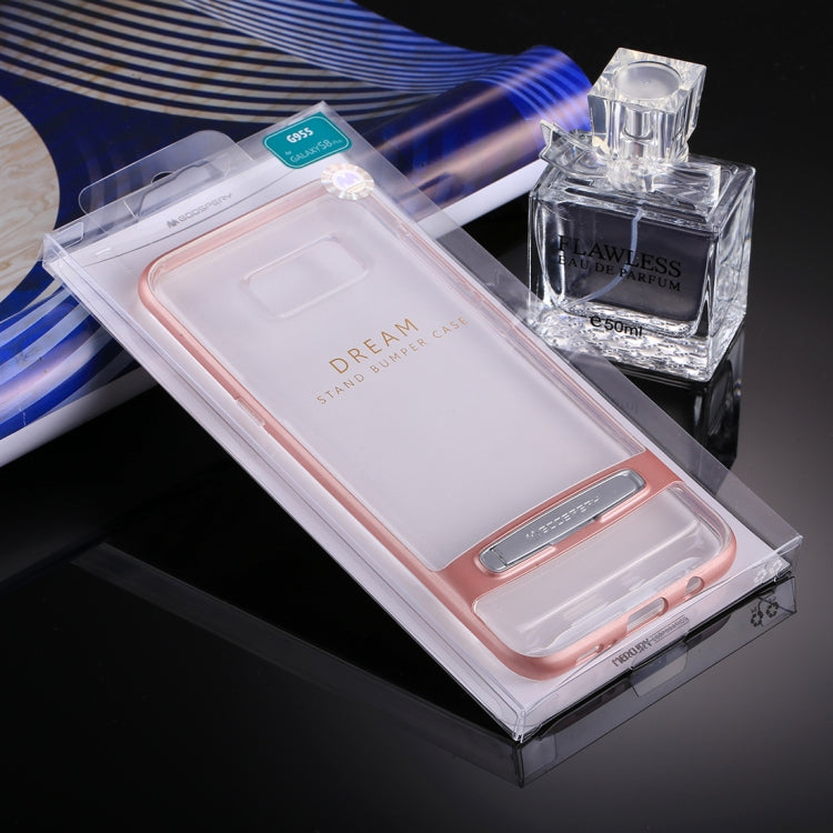 GOOSPERY for Galaxy S8 + Detachable Electroplating Bumper Frame + TPU Shockproof Protective Back Cover Case with Holder