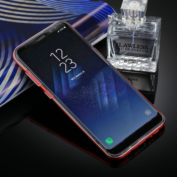 GOOSPERY for Galaxy S8 + Detachable Electroplating Bumper Frame + TPU Shockproof Protective Back Cover Case with Holder