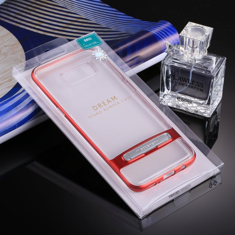 GOOSPERY for Galaxy S8 + Detachable Electroplating Bumper Frame + TPU Shockproof Protective Back Cover Case with Holder