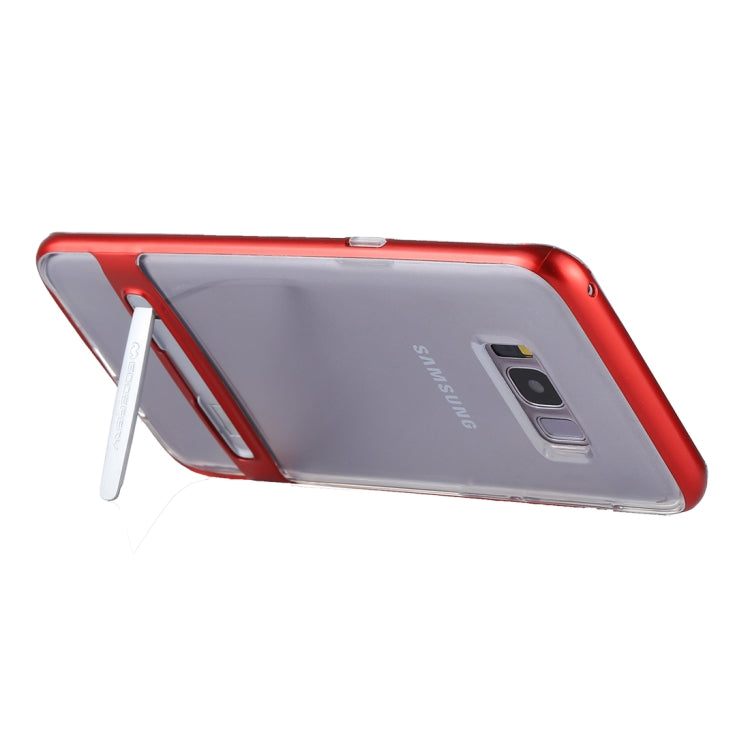 GOOSPERY for Galaxy S8 + Detachable Electroplating Bumper Frame + TPU Shockproof Protective Back Cover Case with Holder