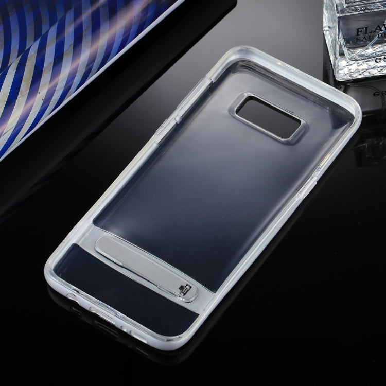 GOOSPERY for Galaxy S8 + Detachable Electroplating Bumper Frame + TPU Shockproof Protective Back Cover Case with Holder