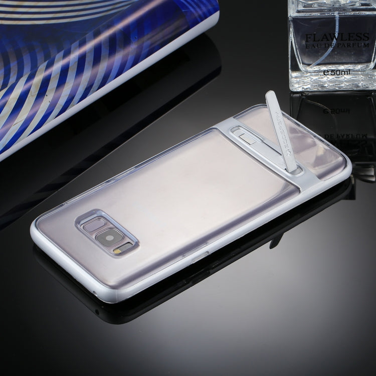 GOOSPERY for Galaxy S8 + Detachable Electroplating Bumper Frame + TPU Shockproof Protective Back Cover Case with Holder