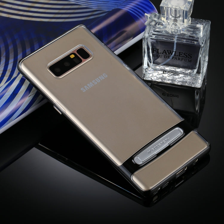 GOOSPERY for Galaxy Note 8 Detachable Electroplating Bumper Frame + TPU Shockproof Protective Back Cover Case with Holder