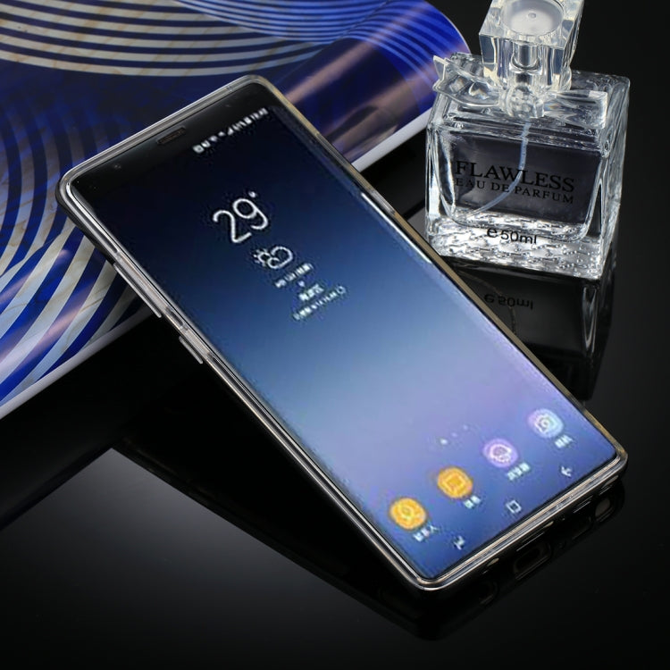 GOOSPERY for Galaxy Note 8 Detachable Electroplating Bumper Frame + TPU Shockproof Protective Back Cover Case with Holder