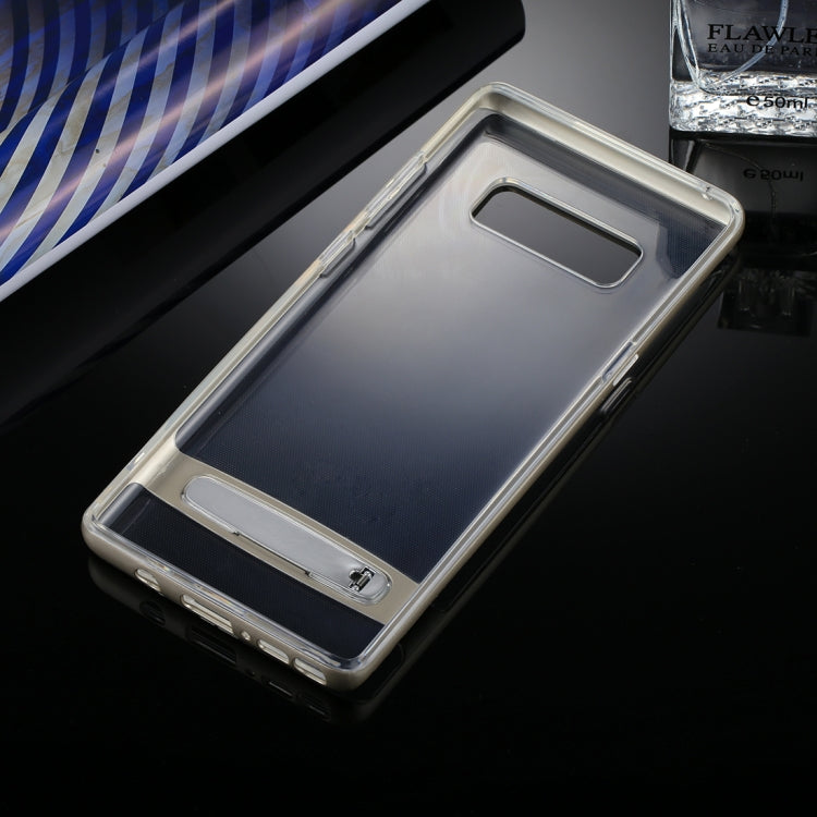 GOOSPERY for Galaxy Note 8 Detachable Electroplating Bumper Frame + TPU Shockproof Protective Back Cover Case with Holder