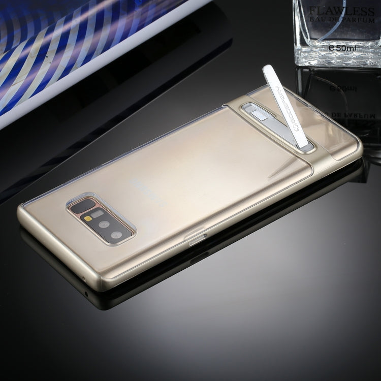 GOOSPERY for Galaxy Note 8 Detachable Electroplating Bumper Frame + TPU Shockproof Protective Back Cover Case with Holder