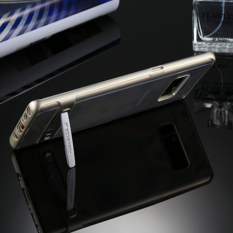 GOOSPERY for Galaxy Note 8 Detachable Electroplating Bumper Frame + TPU Shockproof Protective Back Cover Case with Holder