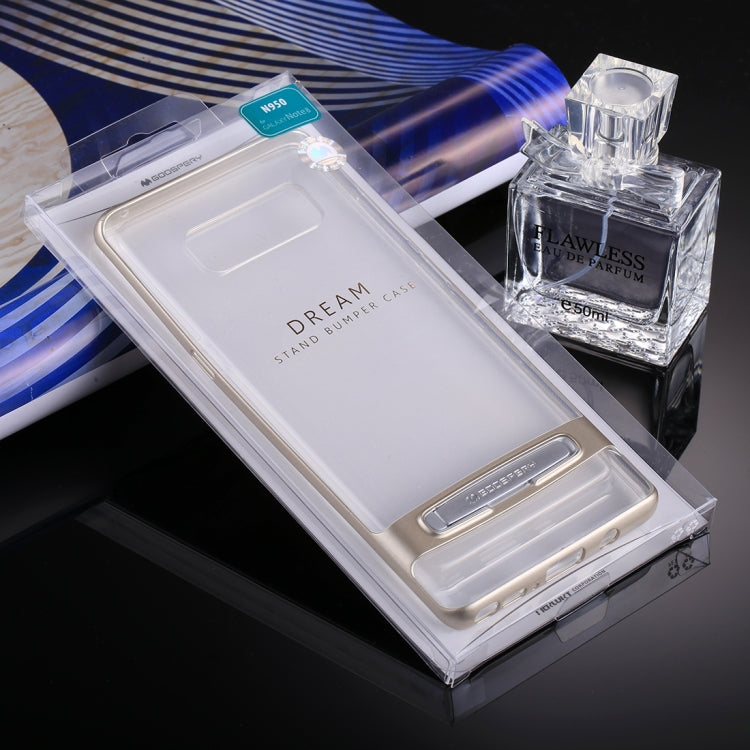 GOOSPERY for Galaxy Note 8 Detachable Electroplating Bumper Frame + TPU Shockproof Protective Back Cover Case with Holder
