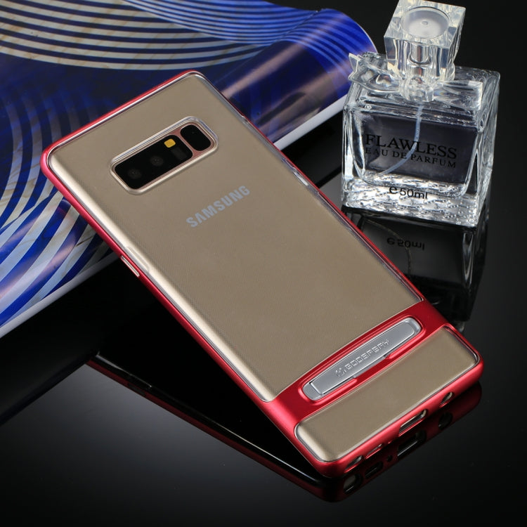 GOOSPERY for Galaxy Note 8 Detachable Electroplating Bumper Frame + TPU Shockproof Protective Back Cover Case with Holder