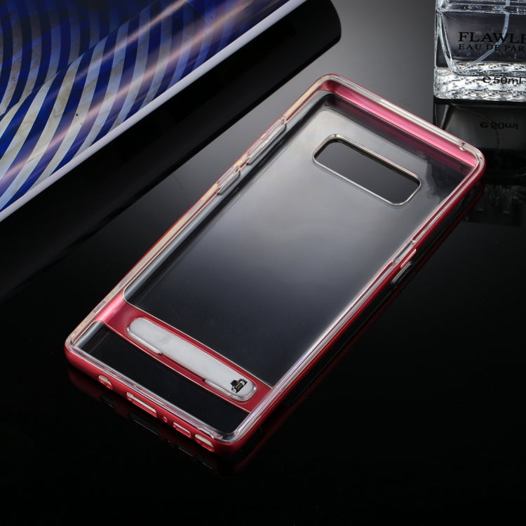GOOSPERY for Galaxy Note 8 Detachable Electroplating Bumper Frame + TPU Shockproof Protective Back Cover Case with Holder