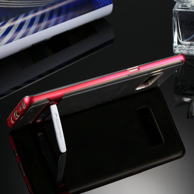 GOOSPERY for Galaxy Note 8 Detachable Electroplating Bumper Frame + TPU Shockproof Protective Back Cover Case with Holder