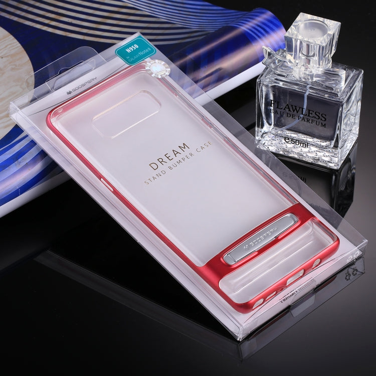 GOOSPERY for Galaxy Note 8 Detachable Electroplating Bumper Frame + TPU Shockproof Protective Back Cover Case with Holder