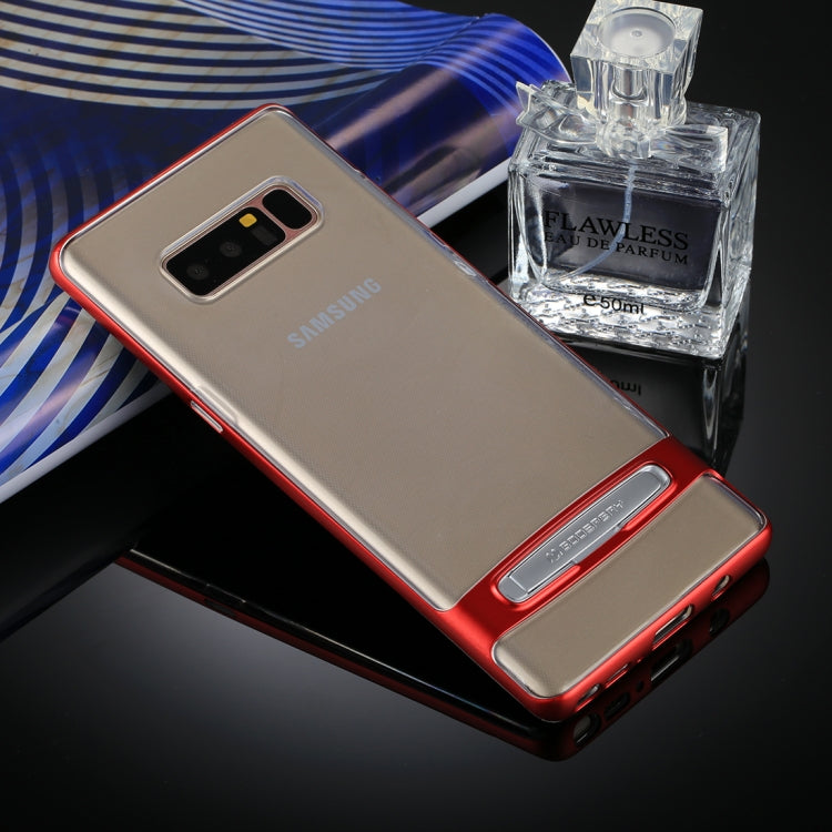 GOOSPERY for Galaxy Note 8 Detachable Electroplating Bumper Frame + TPU Shockproof Protective Back Cover Case with Holder
