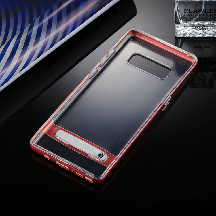GOOSPERY for Galaxy Note 8 Detachable Electroplating Bumper Frame + TPU Shockproof Protective Back Cover Case with Holder