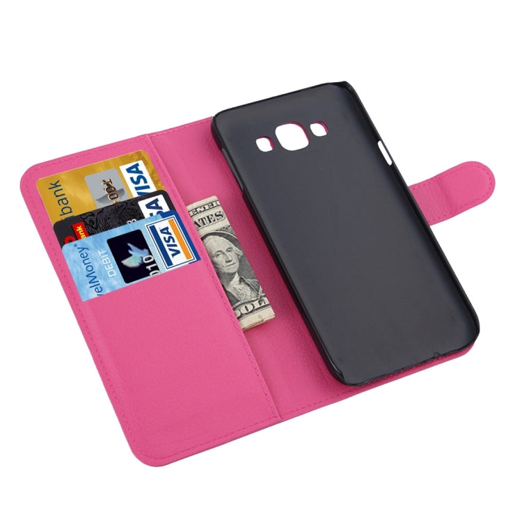 For Galaxy A3 / A300F Litchi Texture Horizontal Flip Leather Case with Holder & Card Slots & Wallet