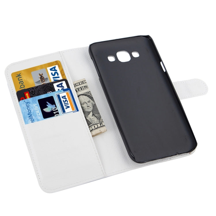 For Galaxy A3 / A300F Litchi Texture Horizontal Flip Leather Case with Holder & Card Slots & Wallet