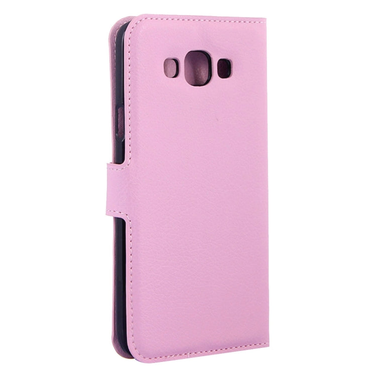 For Galaxy A5 / A500F Litchi Texture Horizontal Flip Leather Case with Holder & Card Slots & Wallet