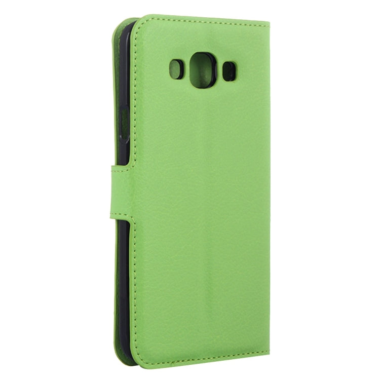 For Galaxy A5 / A500F Litchi Texture Horizontal Flip Leather Case with Holder & Card Slots & Wallet