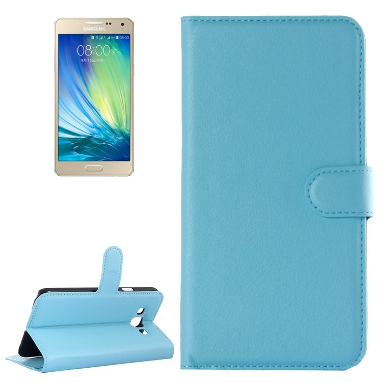 For Galaxy A5 / A500F Litchi Texture Horizontal Flip Leather Case with Holder & Card Slots & Wallet