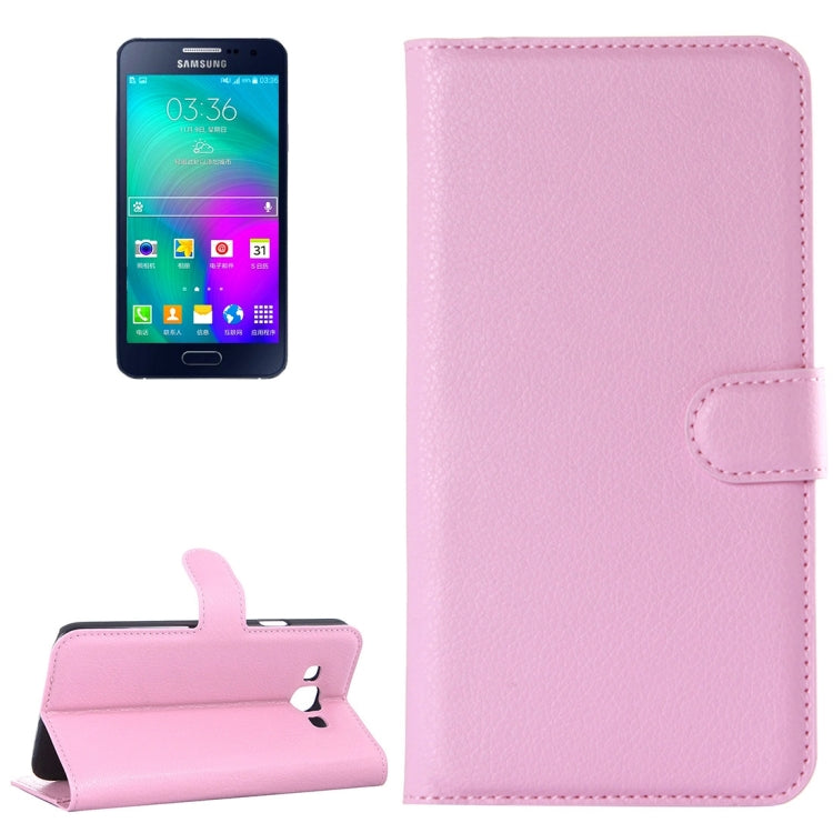 For Galaxy A7 / A700F Litchi Texture Horizontal Flip Leather Case with Holder & Card Slots & Wallet