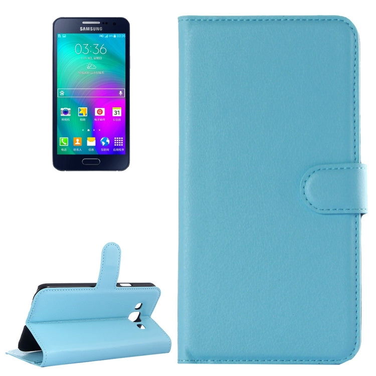For Galaxy A7 / A700F Litchi Texture Horizontal Flip Leather Case with Holder & Card Slots & Wallet