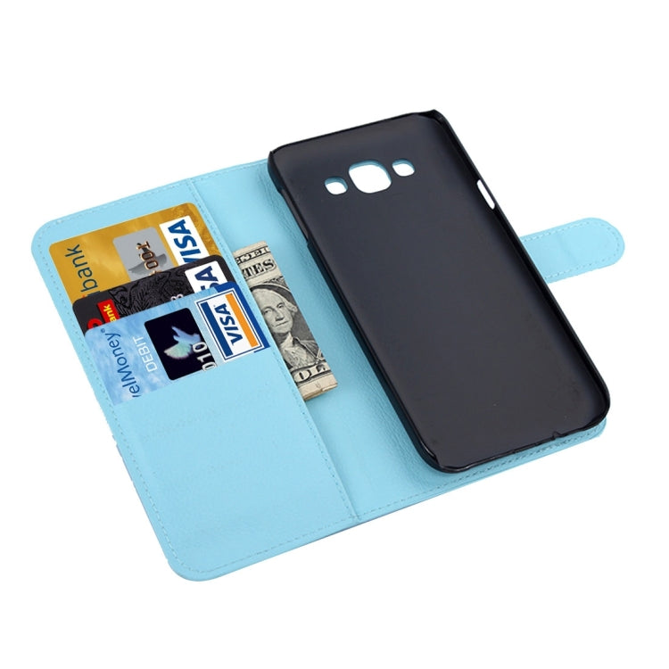For Galaxy A7 / A700F Litchi Texture Horizontal Flip Leather Case with Holder & Card Slots & Wallet