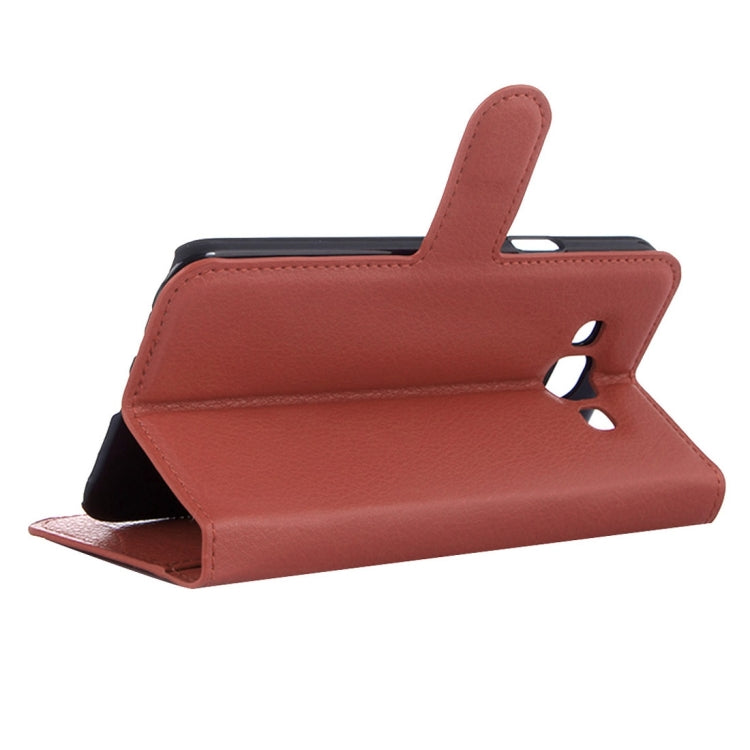 For Galaxy A7 / A700F Litchi Texture Horizontal Flip Leather Case with Holder & Card Slots & Wallet