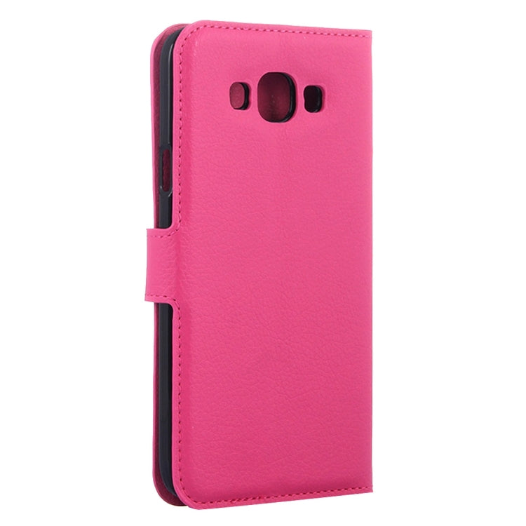 For Galaxy J5 (2016) / J510 Litchi Texture Horizontal Flip Leather Case with Holder & Card Slots & Wallet