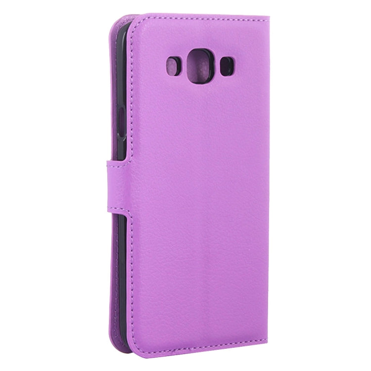 For Galaxy J5 (2016) / J510 Litchi Texture Horizontal Flip Leather Case with Holder & Card Slots & Wallet