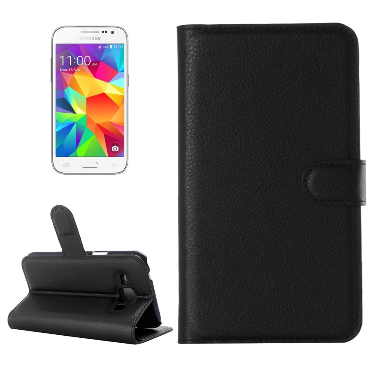 For Galaxy Core Prime / G360 Litchi Texture Horizontal Flip Leather Case with Holder & Card Slots & Wallet