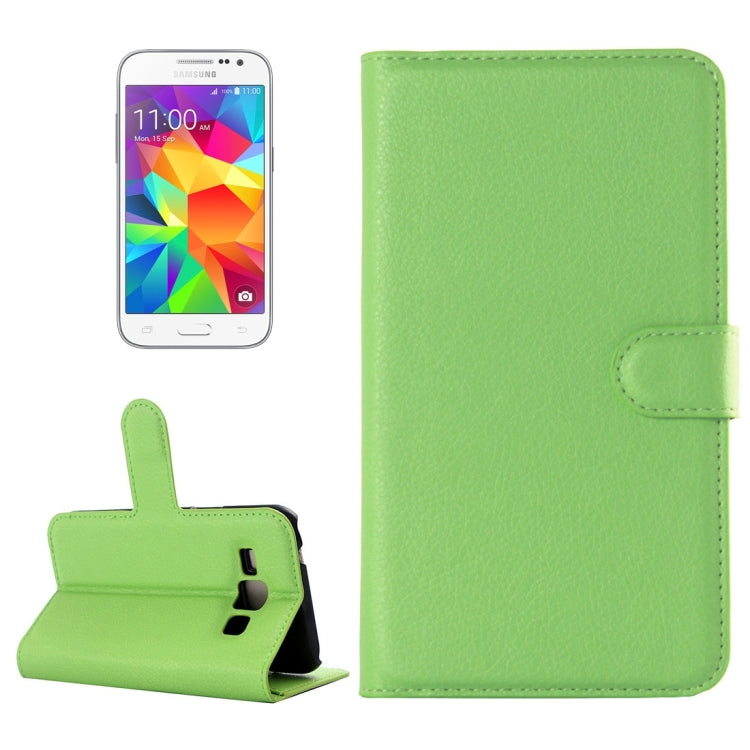For Galaxy Core Prime / G360 Litchi Texture Horizontal Flip Leather Case with Holder & Card Slots & Wallet