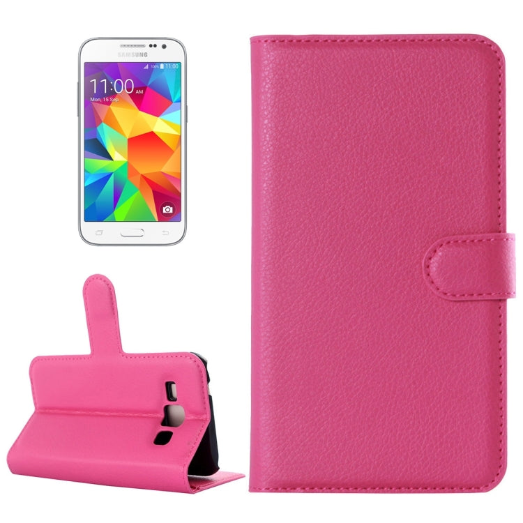 For Galaxy Core Prime / G360 Litchi Texture Horizontal Flip Leather Case with Holder & Card Slots & Wallet