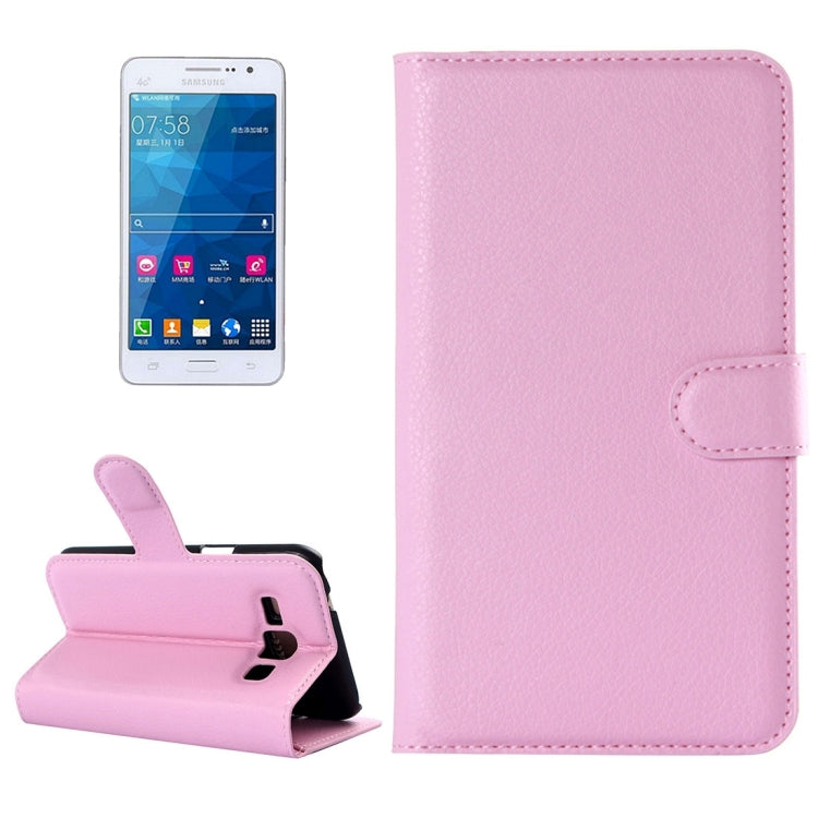 For Galaxy Grand Prime / G530 Litchi Texture Horizontal Flip Leather Case with Holder & Card Slots & Wallet