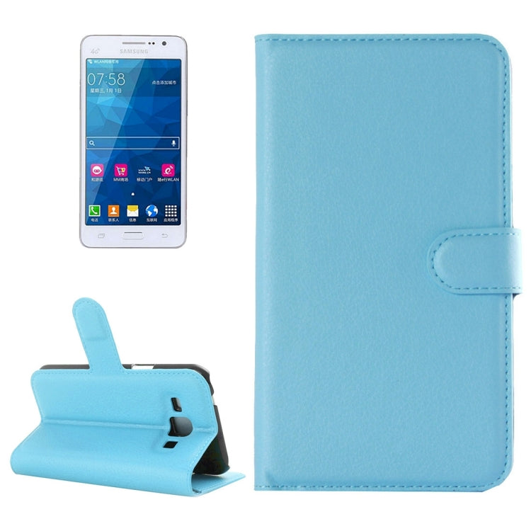 For Galaxy Grand Prime / G530 Litchi Texture Horizontal Flip Leather Case with Holder & Card Slots & Wallet