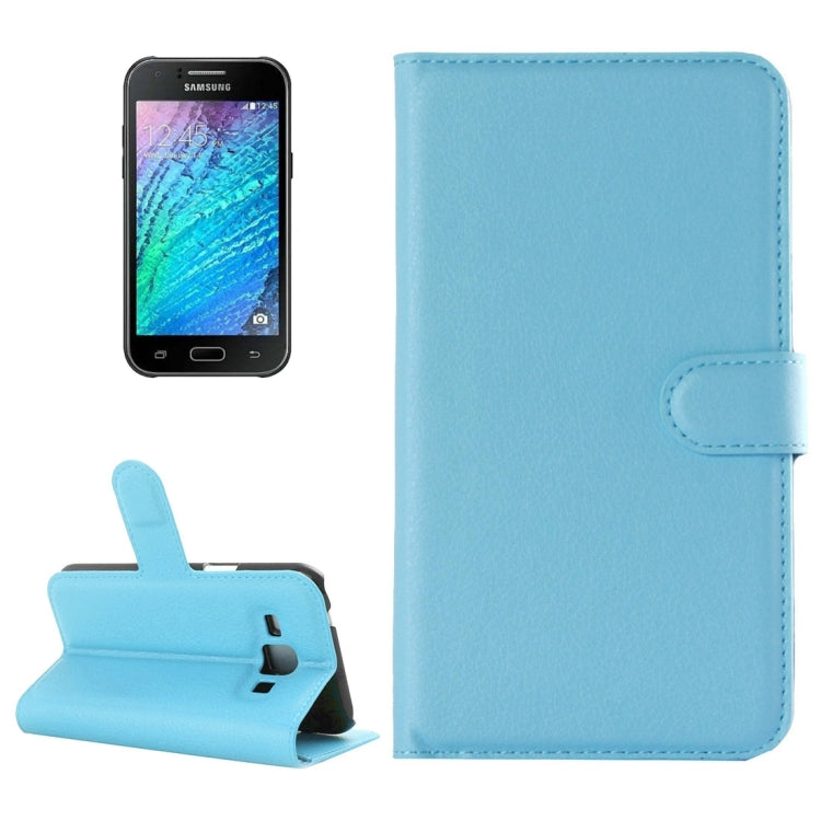 For Galaxy J2 Litchi Texture Horizontal Flip Leather Case with Holder & Card Slots & Wallet